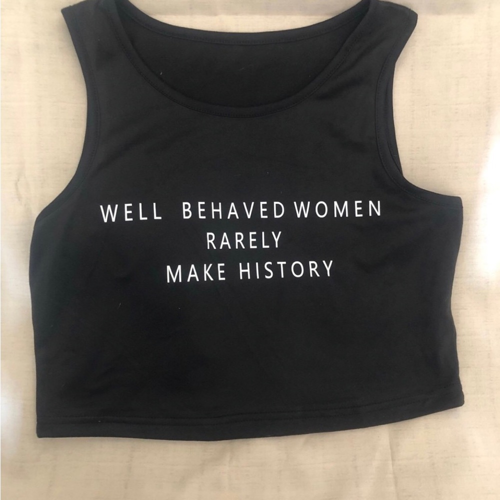 Black Women's Crop Top